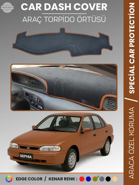 KİA SEPHİA (1995-1998) Torpido Örtüsü Ön Panel Halı Torpido Koruma Tam Uyum Araca Özel Kaymaz ürün görseli 1