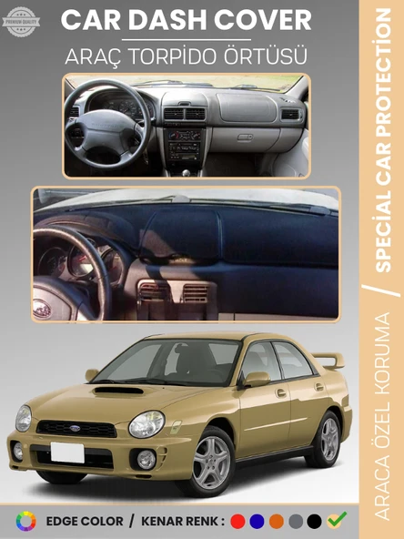 SUBARU IMPREZZA (1998-2000) Torpido Örtüsü Ön Göğüs Halı Torpido Koruma Tam Uyum Kaymaz UV Koruma ürün görseli 1