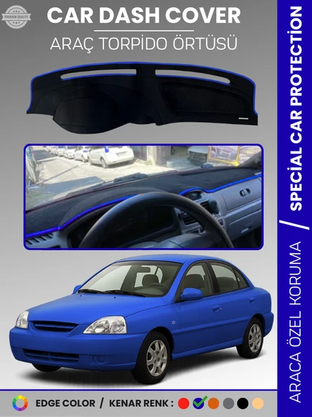 KİA RİO (2000-2005) Torpido Örtüsü Ön Panel Torpido Koruma Tam Uyum Araca Özel Kaymaz Kolay Montaj ürün görseli 1