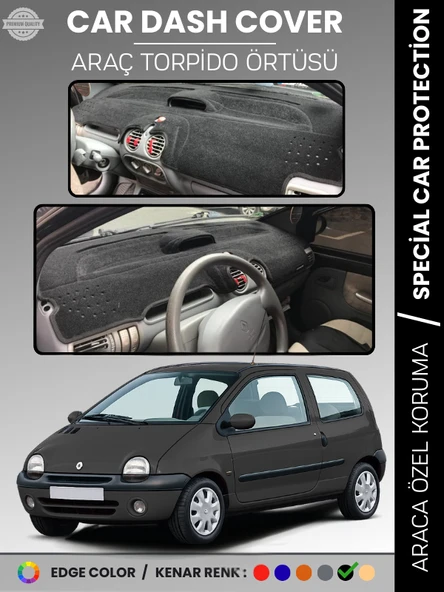 RENAULT TWINGO 1 (1998-2007) Torpido Örtüsü Ön Göğüs Koruma Torpido Koruma Birebir Uyum Kaymaz ürün görseli 1