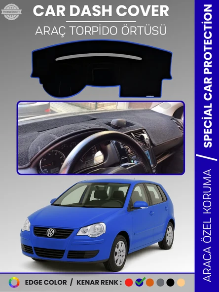 VOLKSWAGEN POLO ÇUKURLU GÖĞÜS (2001-2009) Torpido Örtüsü Ön Göğüs Koruma Torpido Koruma Tam Uyum ürün görseli 1
