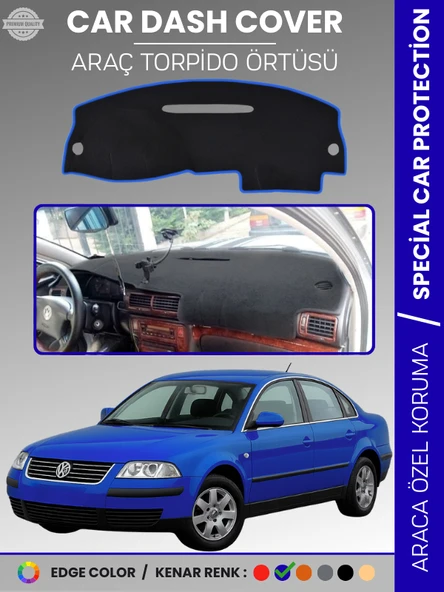 VOLKSWAGEN PASSAT B5 (1996-2005) Torpido Örtüsü Ön Göğüs Koruma Torpido Koruma Tam Uyum UV Koruma ürün görseli 1