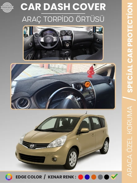 NISSAN NOTE E12 (2013-2020) Torpido Örtüsü Premium Kalite Torpido Koruma Araca Özel UV Koruma ürün görseli 1