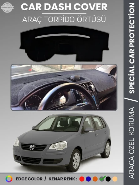 VOLKSWAGEN POLO ÇUKURLU GÖĞÜS (2001-2009) Torpido Örtüsü Ön Göğüs Koruma Torpido Koruma Tam Uyum ürün görseli 1