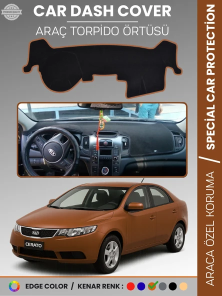 KİA CERATO (2008-2012) Torpido Örtüsü Ön Panel Torpido Koruma Tam Uyum Tam Uyum Kaymaz Kolay Montaj ürün görseli 1