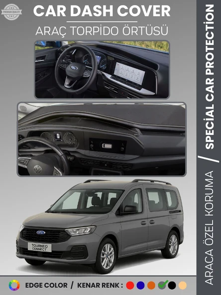 FORD TOURNEO CONNECT (2023+) Torpido Örtüsü Ön Göğüs Koruma Torpido Koruma Tam Uyum ürün görseli 1
