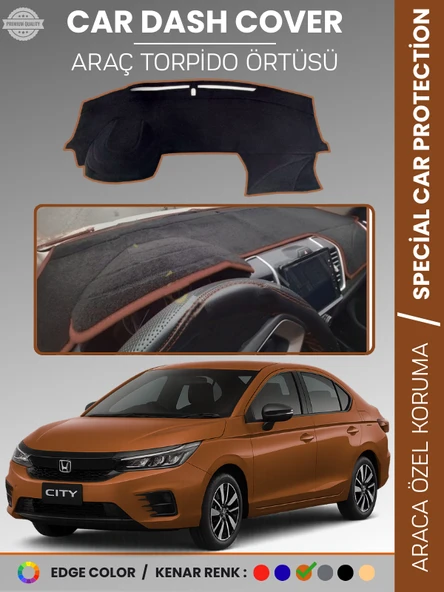 HONDA CITY (2020+) Torpido Örtüsü Ön Panel Göğüs Koruma Tam Uyum UV Koruma Kaymaz ürün görseli 1