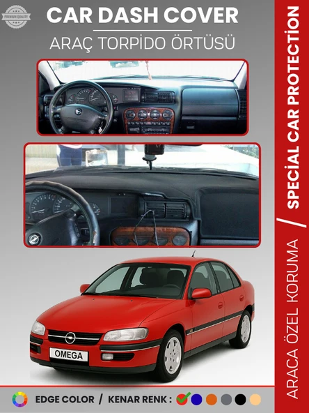 OPEL OMEGA (1993-2003) Torpido Örtüsü Ön Göğüs Torpido Koruma Birebir Uyum Kaymaz Özel Kesim ürün görseli 1