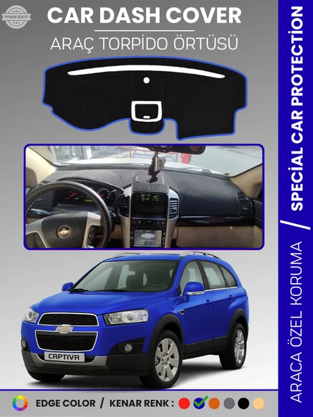 CHEVROLET CAPTİVA (2008-2011) Torpido Örtüsü Ön Göğüs Torpido Koruma Tam Uyum Kaymaz Hızlı Montaj ürün görseli 1