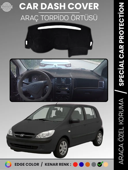 HYUNDAİ GETZ (2002-2011) Torpido Panel Torpido Koruma Araca Özel Çatlamayı Önler Kaymaz Kolay Montaj ürün görseli 1