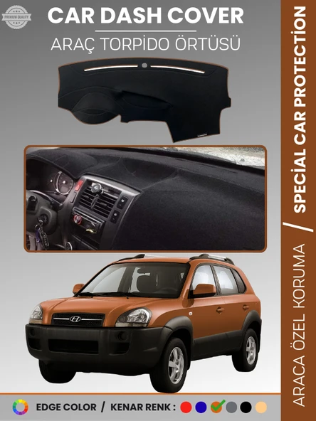 HYUNDAİ TUCSON (2004-2009) Torpido Örtüsü Ön Göğüs Koruma Torpido Koruma Çatlamayı Engeller Tam Uyum ürün görseli 1