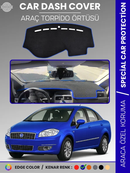 FIAT Linea (2007-2015) Torpido Örtüsü Ön Göğüs Koruma Torpido Koruma Tam Uyum Kaymaz Kolay Montaj ürün görseli 1