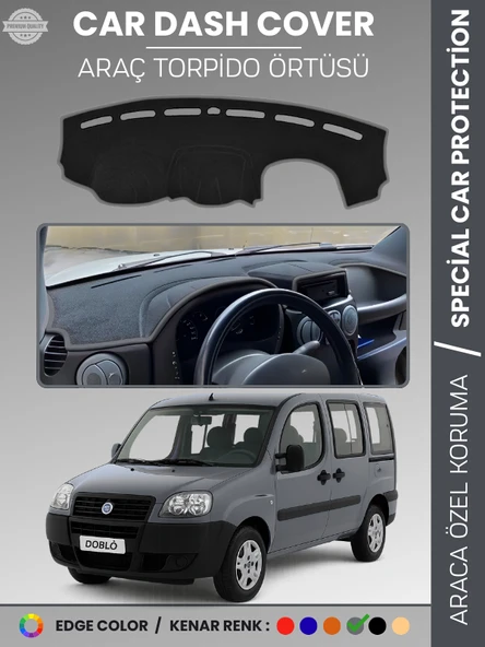 FIAT DOBLO (2000-2008) AİRBAGSİZ Torpido Örtüsü Ön Göğüs Torpido Koruma Çatlamayı Engeller Tam Uyum ürün görseli 1