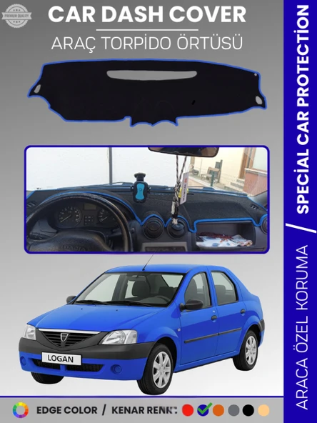 DACIA LOGAN 1 (2004-2012) Torpido Örtüsü Ön Göğüs Koruma Torpido Koruma Çatlamayı Engeller Tam Uyum ürün görseli 1