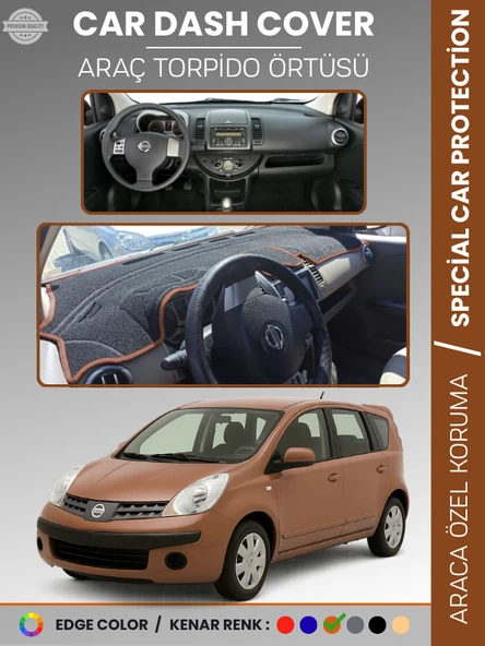 NİSSAN NOTE E11 (2005-2009) Torpido Örtüsü Premium Kalite Torpido Koruma Araca Özel UV Koruma ürün görseli 1