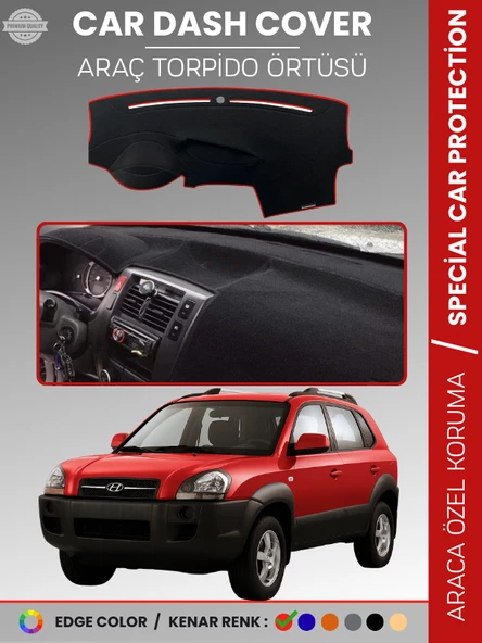 HYUNDAİ TUCSON (2004-2009) Torpido Örtüsü Ön Göğüs Koruma Torpido Koruma Çatlamayı Engeller Tam Uyum ürün görseli 1