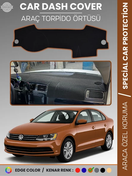 VOLKSWAGEN JETTA (2010-2021) Torpido Örtüsü Ön Göğüs Koruma Torpido Koruma Tam Uyum Çatlamayı Önler ürün görseli 1