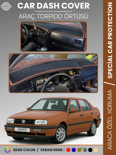 VOLKSWAGEN VENTO (1992-1998) Torpido Örtüsü Ön Göğüs Koruma Torpido Koruma Tam Uyum Araca Özel ürün görseli 1