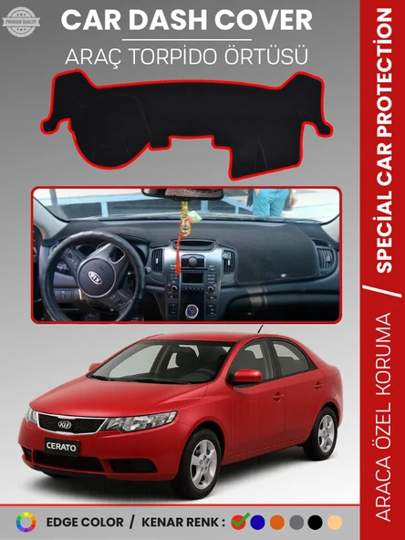 KİA CERATO (2008-2012) Torpido Örtüsü Ön Panel Torpido Koruma Tam Uyum Tam Uyum Kaymaz Kolay Montaj ürün görseli 1