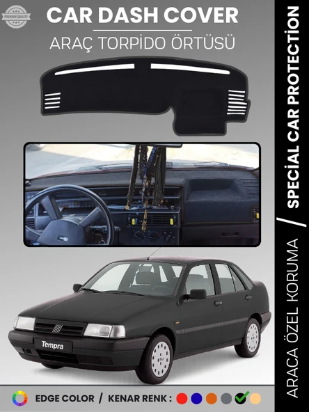 FIAT TEMPRA (1992-1997) DİJİTAL EKRANLI Torpido Örtüsü Araca Özel Çatlamayı Önler ürün görseli 1
