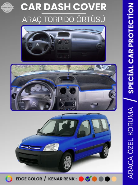 CITROEN BERLİNGO (1996-2006) Torpido Örtüsü Ön Göğüs Torpido Koruma Çatlamayı Engeller Tam Uyum ürün görseli 1