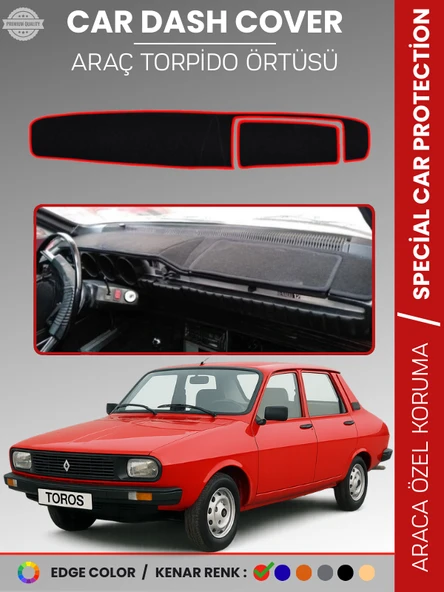 RENAULT TOROS 12 KAPAKLI MODEL Torpido Örtüsü Ön Göğüs Koruma Araca Özel Çatlamayı Önler Kaymaz ürün görseli 1