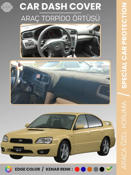 SUBARU LEGACY B4 (1998-2003) Torpido Örtüsü Ön Göğüs Halı Torpido Koruma Tam Uyum Kaymaz UV Koruma ürün görseli 1