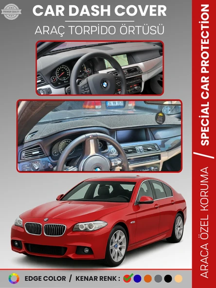 BMW F10 5 SERİSİ (2010-2017) Torpido Örtüsü Ön Göğüs Koruma Torpido Koruma Tam Uyum ürün görseli 1