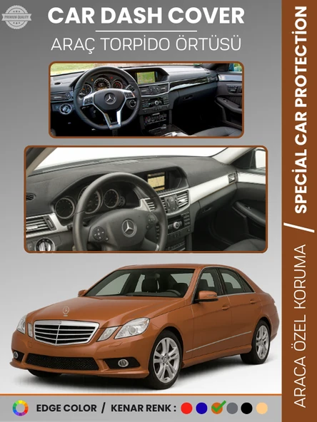 MERCEDES E200 / E220 / E250 / E300 W212 (2009-2016) Torpido Örtüsü Premium Kalite Torpido Koruma ürün görseli 1