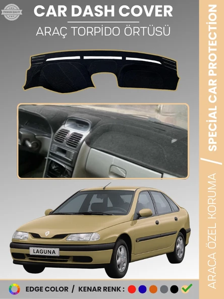 RENAULT LAGUNA 1 (1994-2001) Torpido Örtüsü Ön Göğüs Koruma Torpido Koruma Araca Özel Tam Uyum ürün görseli 1
