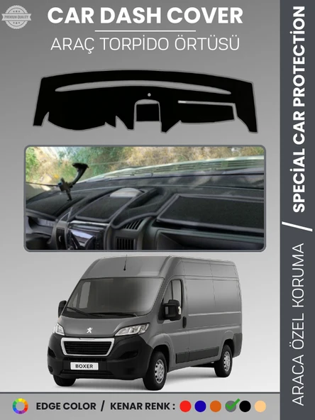 PEUGEOT BOXER (2017-2021) Torpido Örtüsü Panel Koruma Torpido Koruma Tam Uyum Kaymaz Özel Kesim ürün görseli 1
