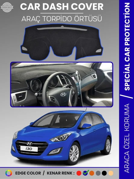 HYUNDAİ İ30 (2012-2016) Torpido Örtüsü Ön Göğüs Koruma Araca Özel UV Koruma ürün görseli 1