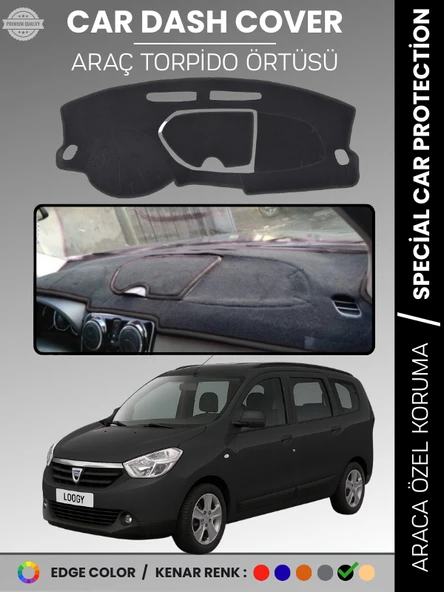 DACIA LODGY (2010-2017) Torpido Örtüsü Ön Göğüs Koruma Torpido Koruma Çatlamayı Engeller Tam Uyum ürün görseli 1