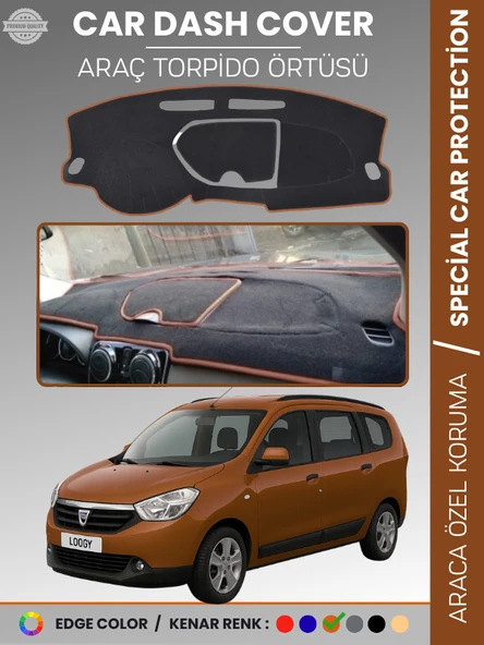 DACIA LODGY (2010-2017) Torpido Örtüsü Ön Göğüs Koruma Torpido Koruma Çatlamayı Engeller Tam Uyum ürün görseli 1