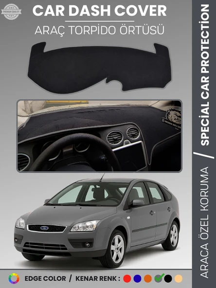 FORD FOCUS 2 (2005-2008) Torpido Örtüsü Panel Torpido Koruma Tam Uyum Çatlamayı Önler Kolay Montaj ürün görseli 1