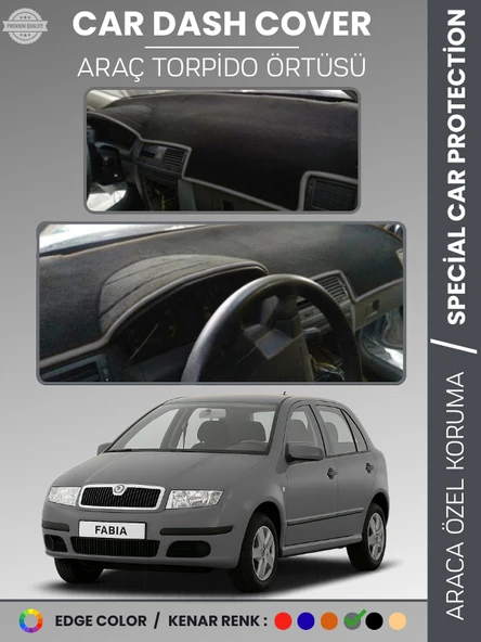 SKODA FABİA (1999-2006) Torpido Örtüsü Ön Göğüs Halı Torpido Koruma Birebir Uyum Kaymaz UV Koruma ürün görseli 1
