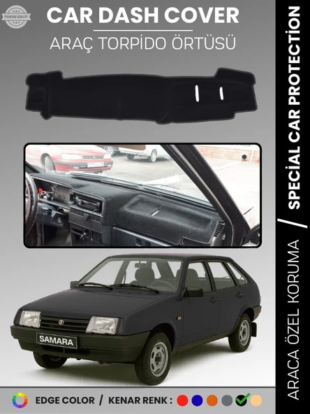 LADA SAMARA ENJEKSİYONLU (1990-2004) Torpido Örtüsü Torpido Koruma Tam Uyum Araca Özel Kaymaz ürün görseli 1