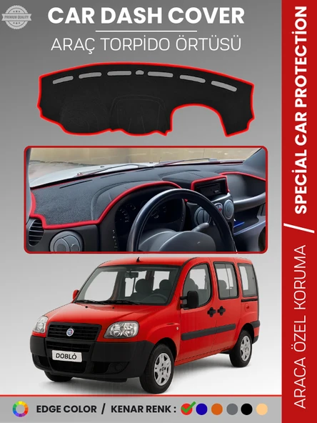 FIAT DOBLO (2000-2008) AİRBAGSİZ Torpido Örtüsü Ön Göğüs Torpido Koruma Çatlamayı Engeller Tam Uyum ürün görseli 1