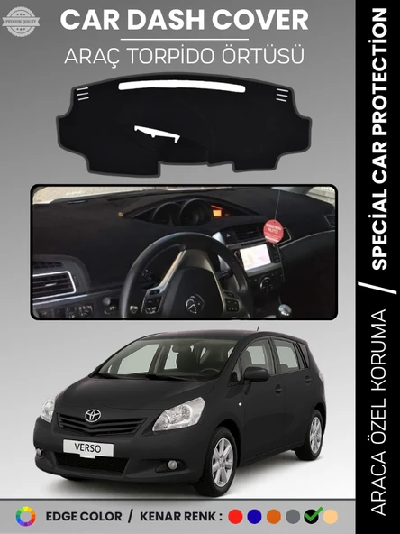 TOYOTA VERSO (2009-2018) Torpido Örtüsü Ön Göğüs Koruma Tam Uyum Kolay Montaj ürün görseli 1