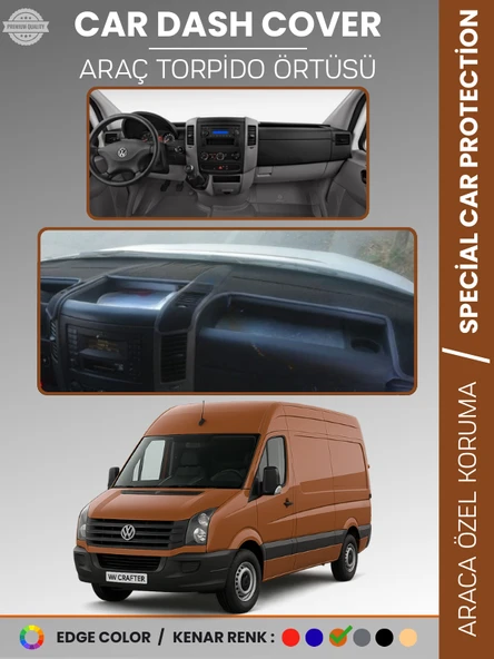 VOLKSWAGEN CRAFTER 1.NESİL LT3 KASA (2012-2019) Torpido Örtüsü Ön Göğüs Koruma ürün görseli 1