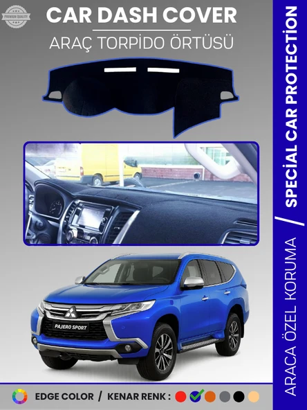 MITSUBISHI PAJERO SPORT (2015-2019) Torpido Örtüsü Premium Torpido Koruma Araca Özel UV Koruma ürün görseli 1