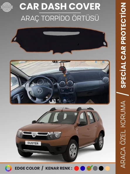 DACIA DUSTER (2009-2013) Torpido Örtüsü Ön Göğüs Koruma Torpido Koruma Çatlamayı Engeller Tam Uyum ürün görseli 1