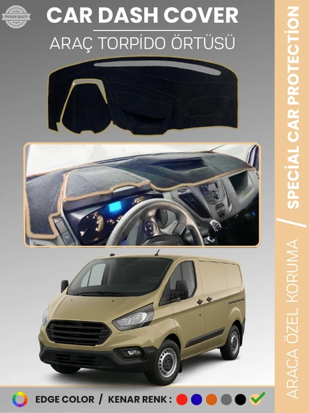 FORD TRANSİT CUSTOM (2012-2020) Torpido Örtüsü Ön Göğüs Koruma Torpido Koruma Tam Uyum ürün görseli 1
