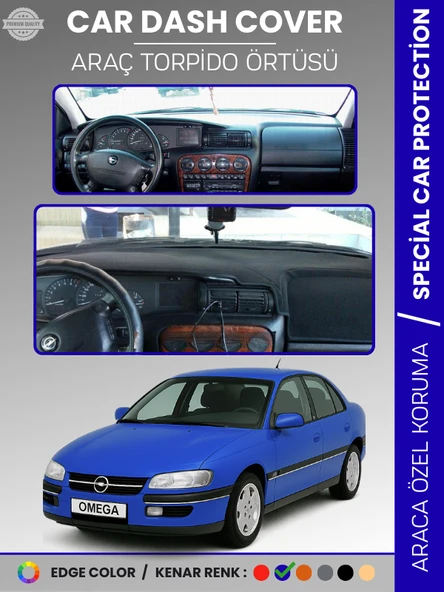 OPEL OMEGA (1993-2003) Torpido Örtüsü Ön Göğüs Torpido Koruma Birebir Uyum Kaymaz Özel Kesim ürün görseli 1