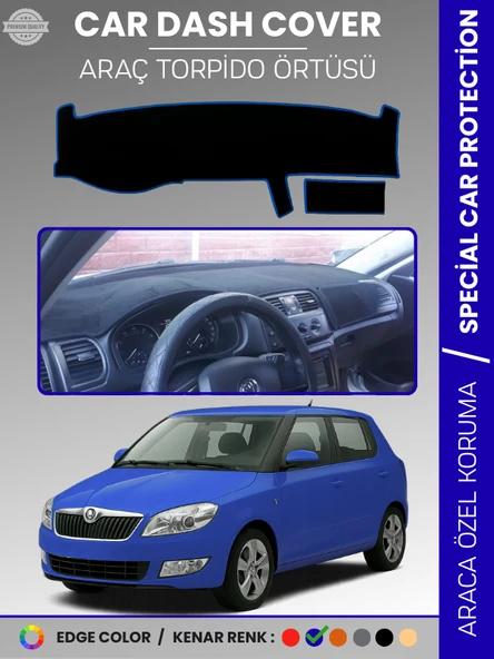 SKODA FABİA (2007-2014) Torpido Örtüsü Ön Göğüs Halı Torpido Koruma Birebir Uyum Kaymaz UV Koruma ürün görseli 1