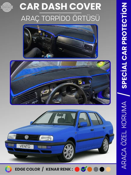 VOLKSWAGEN VENTO (1992-1998) Torpido Örtüsü Ön Göğüs Koruma Torpido Koruma Tam Uyum Araca Özel ürün görseli 1