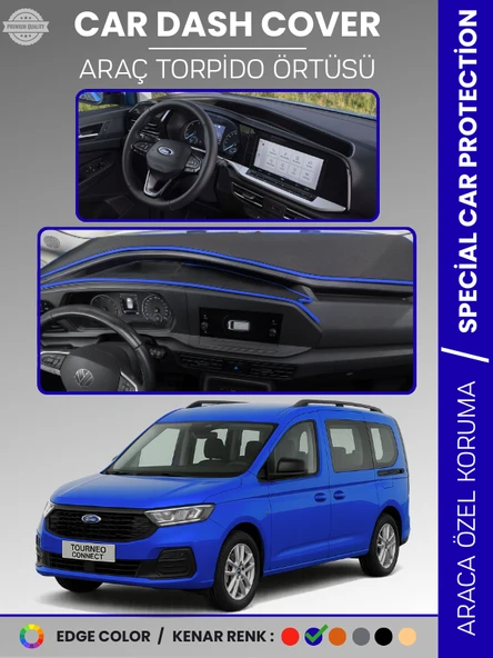 FORD TOURNEO CONNECT (2023+) Torpido Örtüsü Ön Göğüs Koruma Torpido Koruma Tam Uyum ürün görseli 1
