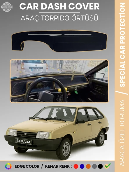 LADA SAMARA KARBİRATÖRLÜ (1990-2004) Torpido Örtüsü Torpido Koruma Tam Uyum Araca Özel Kaymaz ürün görseli 1