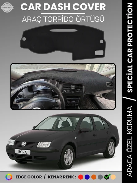 VOLKSWAGEN BORA (1997-2003) Torpido Örtüsü Ön Göğüs Koruma Torpido Koruma Tam Uyum Çatlamayı Önler ürün görseli 1