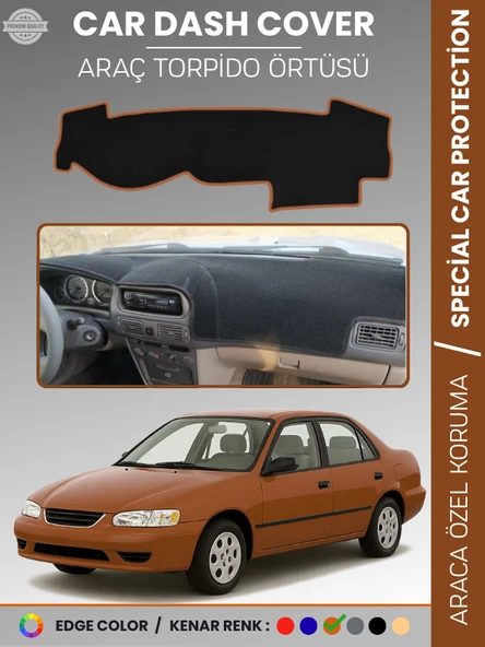 TOYOTA COROLLA E110 (1998-2002) Torpido Örtüsü Ön Göğüs Koruma Araca Özel Çatlamayı Önler Kaymaz ürün görseli 1